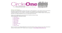 Desktop Screenshot of circleone.oneofakindshow.com